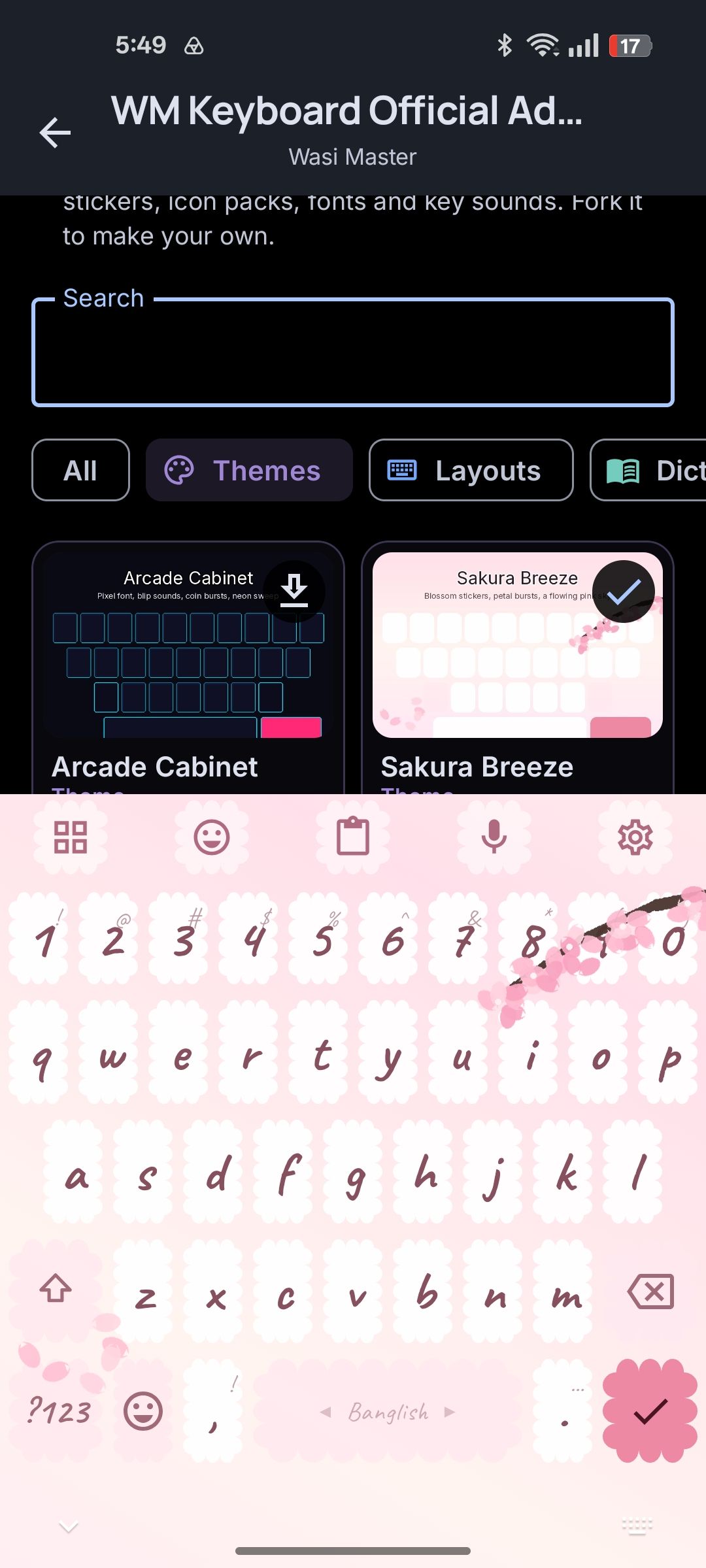 Sakura theme